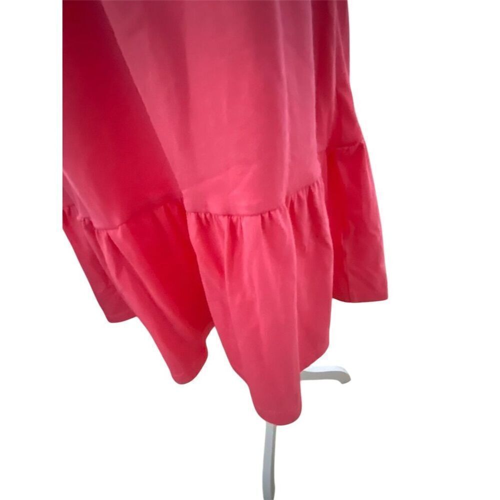 Kate Spade New York Deep Coral Pink Knit Short Trapeze Dress 2 Pocket Size Small - Picture 10 of 13